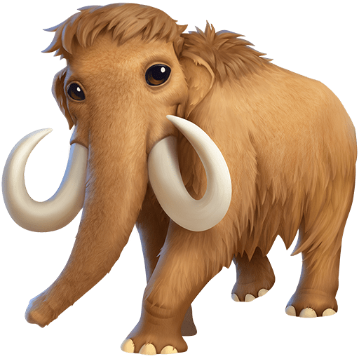 mammoth as rendered by Twitter Emoji Stickers