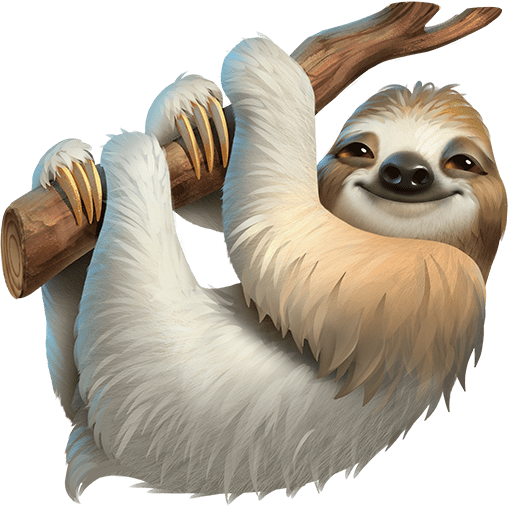bradipo as rendered by Twitter Emoji Stickers