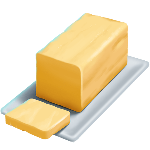 butter as rendered by Twitter Emoji Stickers