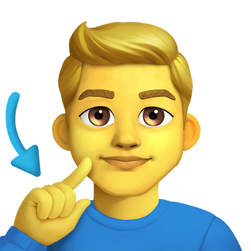 uomo con problemi di udito as rendered by Twitter Emoji Stickers