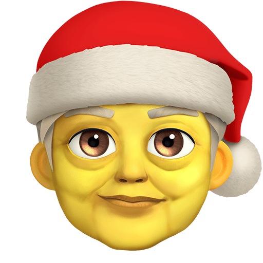Mx Claus as rendered by Twitter Emoji Stickers