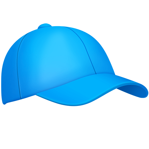 cappello con visiera as rendered by Twitter Emoji Stickers