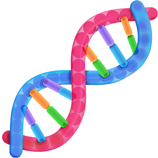 DNA as rendered by Twitter Emoji Stickers