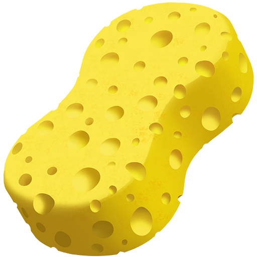 spugna as rendered by Twitter Emoji Stickers