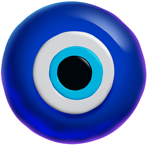 nazar amulet as rendered by Twitter Emoji Stickers
