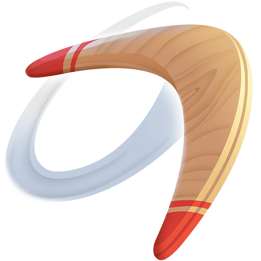 boomerang as rendered by Twitter Emoji Stickers