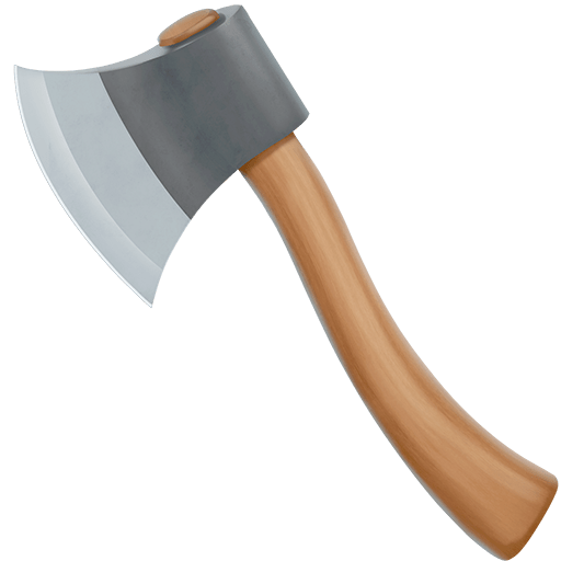 axe as rendered by Twitter Emoji Stickers