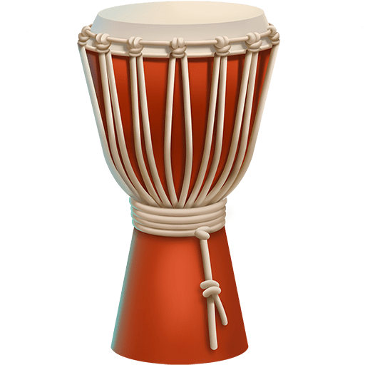 afrikanische Trommel as rendered by Twitter Emoji Stickers