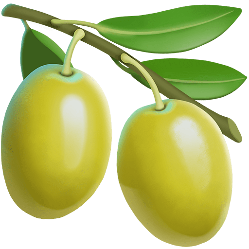 olive as rendered by Twitter Emoji Stickers