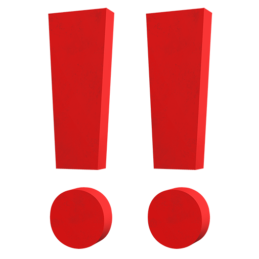 double exclamation mark as rendered by Twitter Emoji Stickers