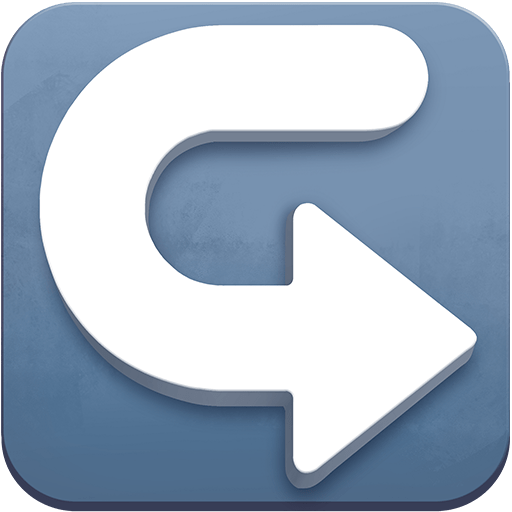 left arrow curving right as rendered by Twitter Emoji Stickers