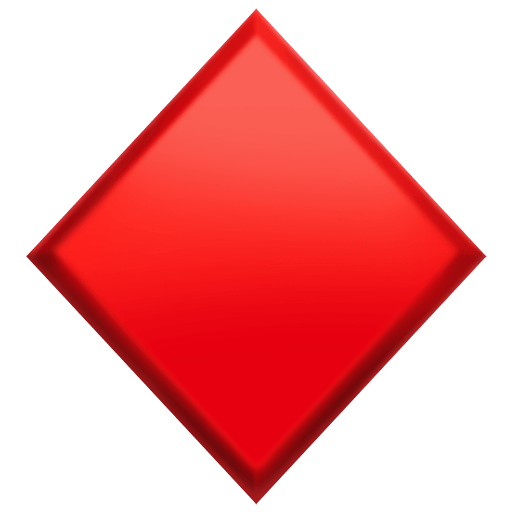 diamond suit as rendered by Twitter Emoji Stickers