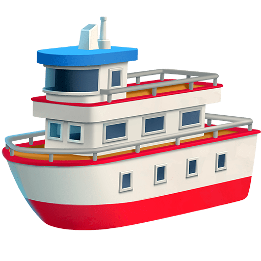 Fähre as rendered by Twitter Emoji Stickers