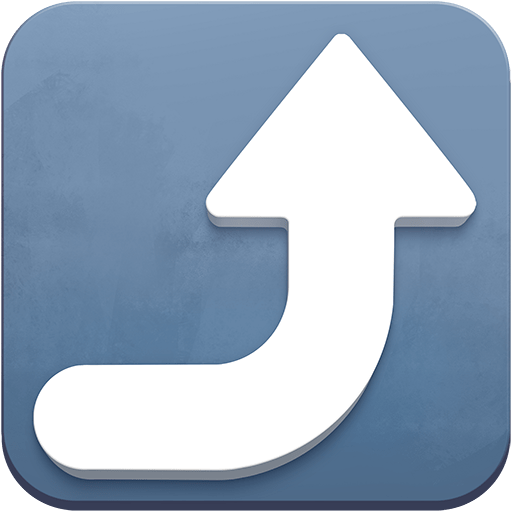 right arrow curving up as rendered by Twitter Emoji Stickers