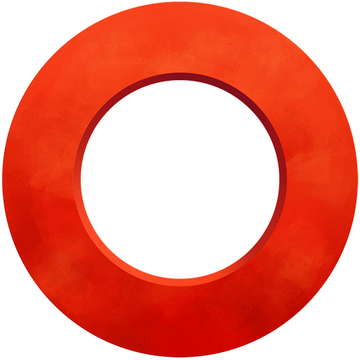 hollow red circle as rendered by Twitter Emoji Stickers