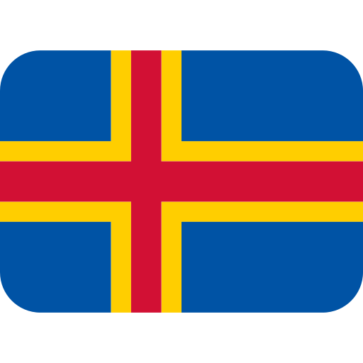 flag: Åland Islands as rendered by Twitter / X
