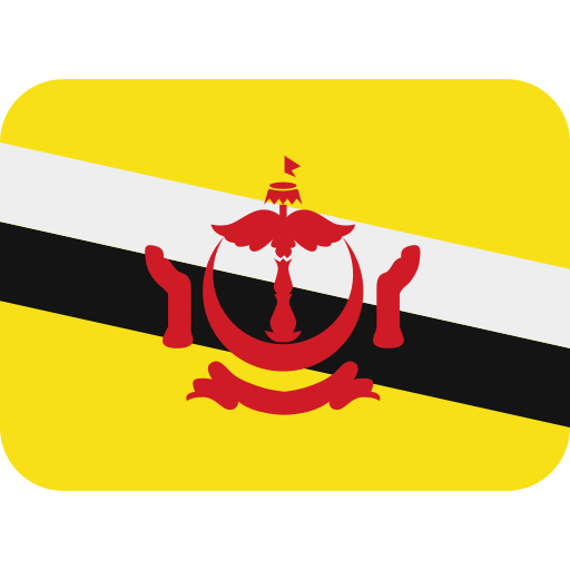 Flagge: Brunei Darussalam as rendered by Twitter / X