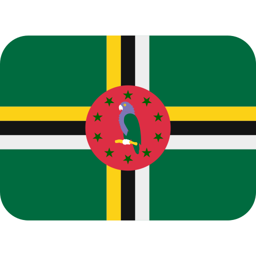 flag: Dominica as rendered by Twitter / X