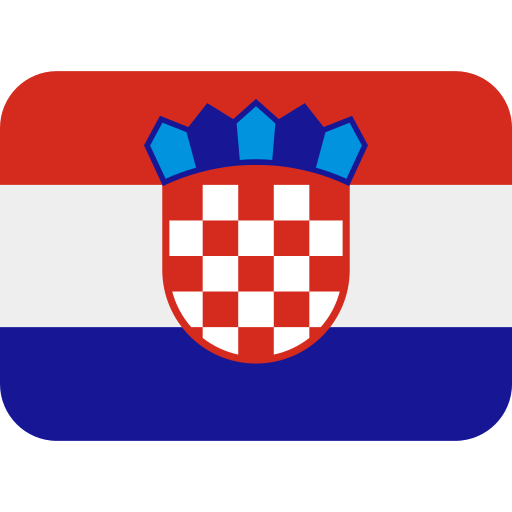 flag: Croatia as rendered by Twitter / X