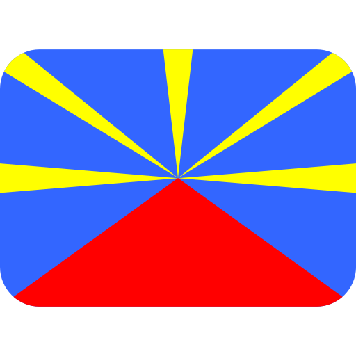 flag: Réunion as rendered by Twitter / X