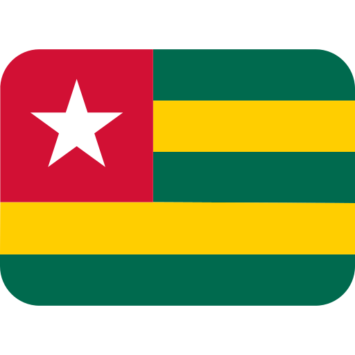 flag: Togo as rendered by Twitter / X