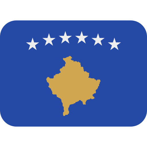 flag: Kosovo as rendered by Twitter / X