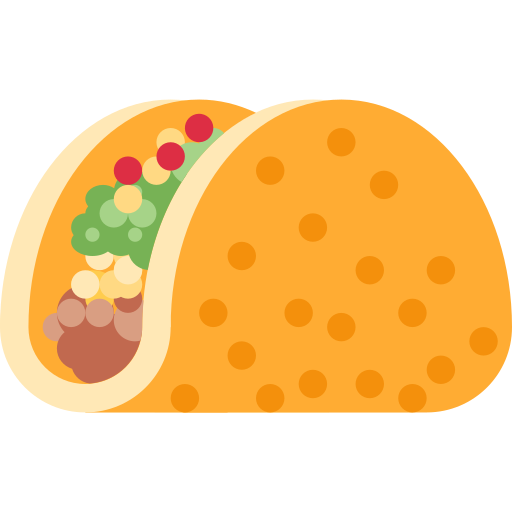 taco as rendered by Twitter / X