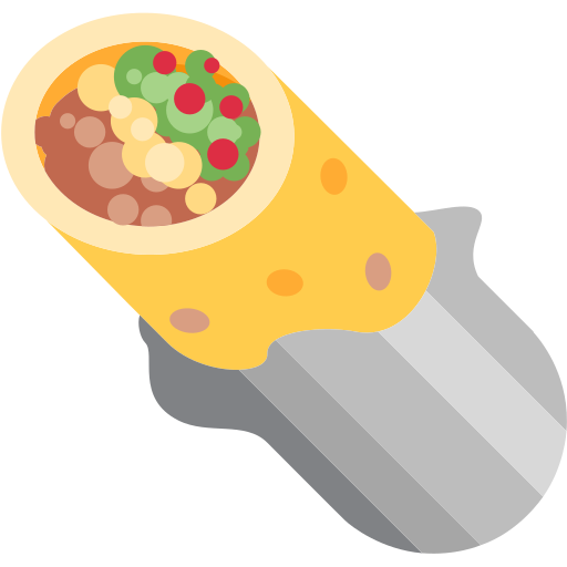burrito as rendered by Twitter / X