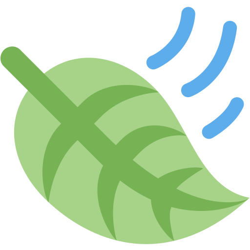 leaf fluttering in wind as rendered by Twitter / X