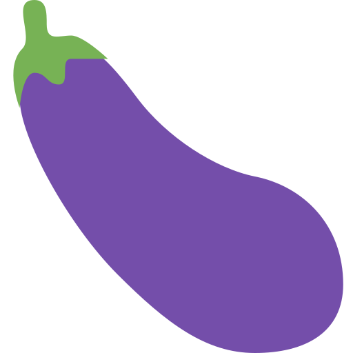 Eggplant as drawn by Twitter / X in 2026 01 09 Update