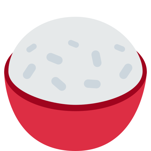cooked rice as rendered by Twitter / X