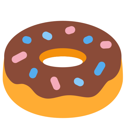 doughnut as rendered by Twitter / X