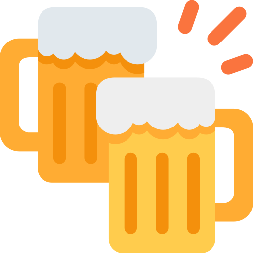 clinking beer mugs as rendered by Twitter / X