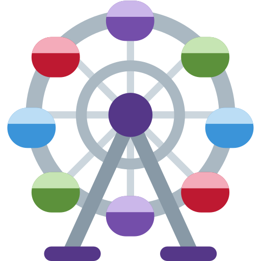 ferris wheel as rendered by Twitter / X