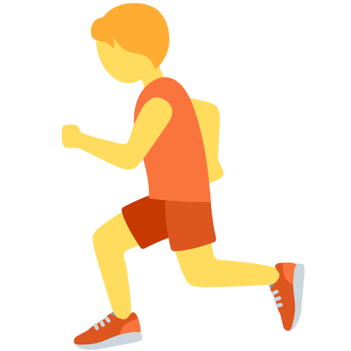person running as rendered by Twitter / X