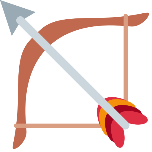 arco e freccia as rendered by Twitter / X