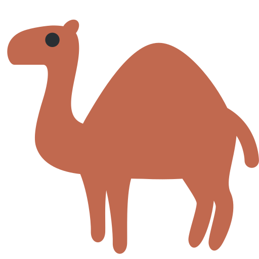 ラクダ as rendered by Twitter / X