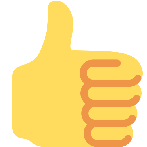 Thumbs up as drawn by Twitter / X in 2026 01 09 Update
