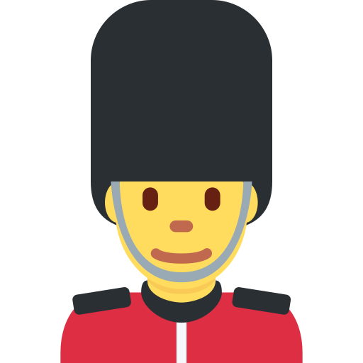 man guard as rendered by Twitter / X