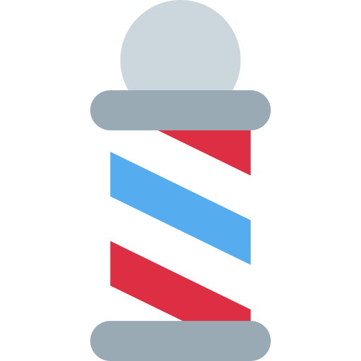 barber pole as rendered by Twitter / X