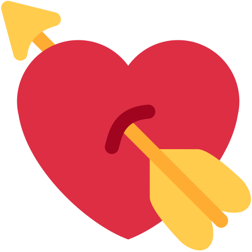 Heart with Arrow as drawn by Twitter / X in 2026 01 09 Update