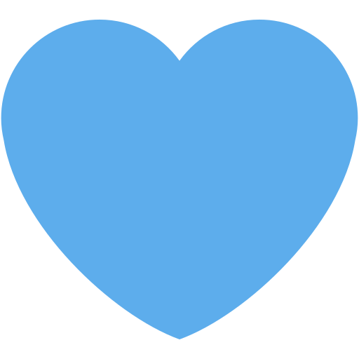 Blue Heart as drawn by Twitter / X in 2026 01 09 Update