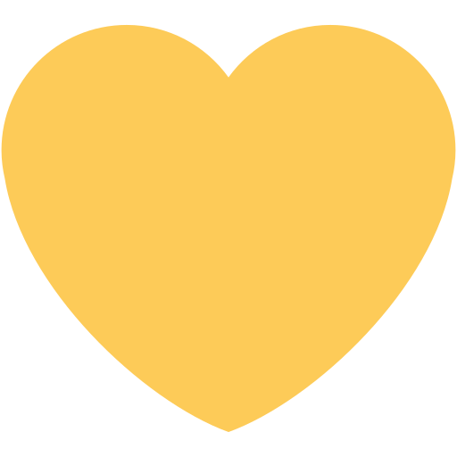 Yellow Heart as drawn by Twitter / X in 2026 01 09 Update