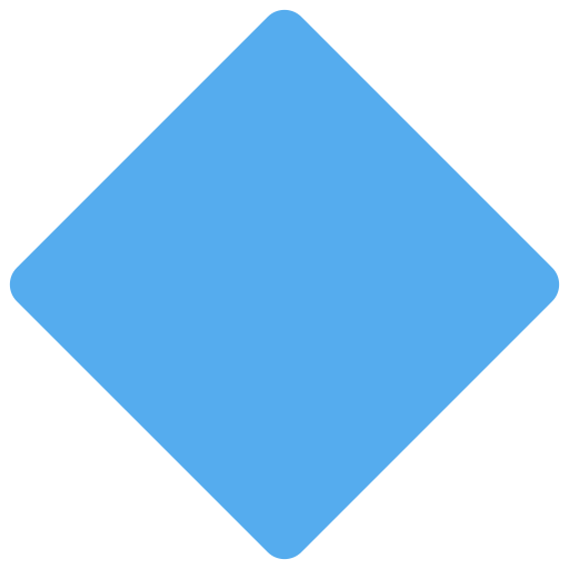 large blue diamond as rendered by Twitter / X