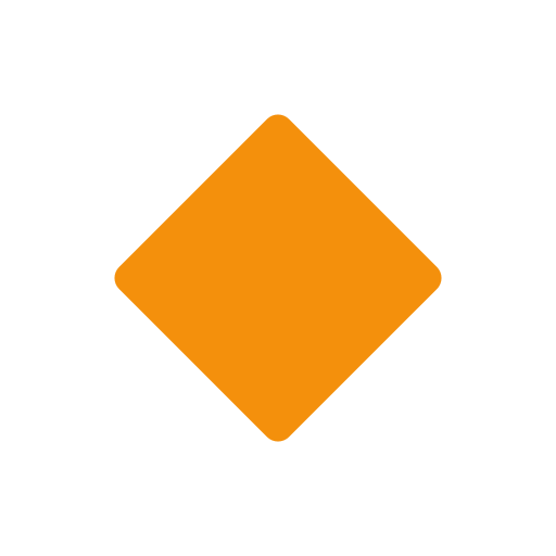 small orange diamond as rendered by Twitter / X