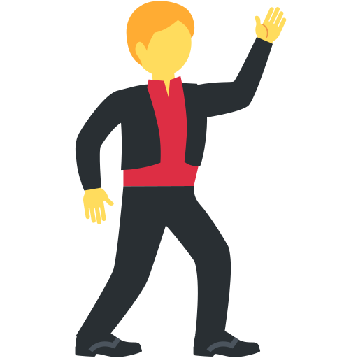 man dancing as rendered by Twitter / X