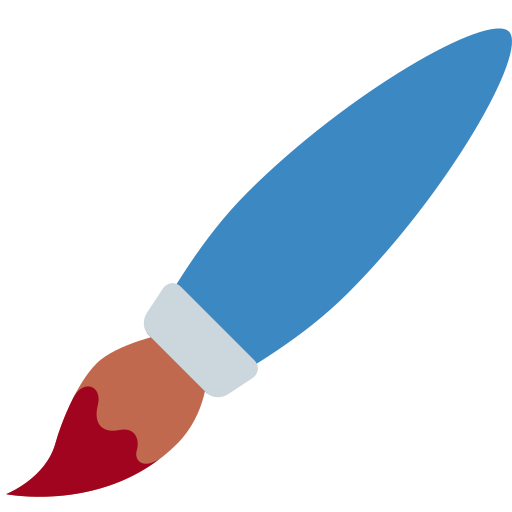paintbrush as rendered by Twitter / X