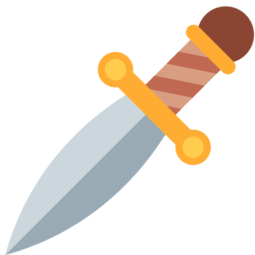 dagger as rendered by Twitter / X