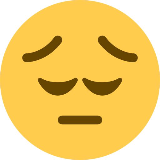 Pensive Face as drawn by Twitter / X in 2026 01 09 Update