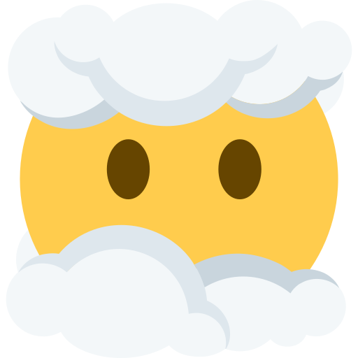 face in clouds — Twitter / X